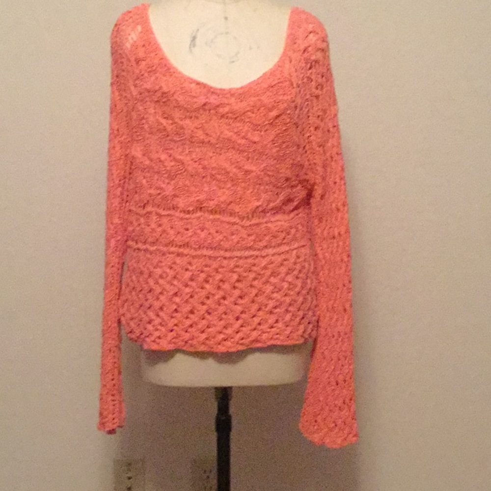 Free people peach sweater